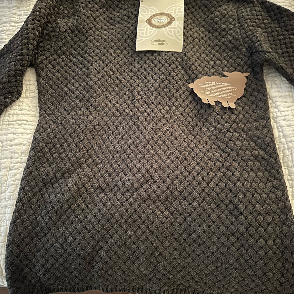Aran Sweater Market gray Knit Sweater - Picture 5 of 5